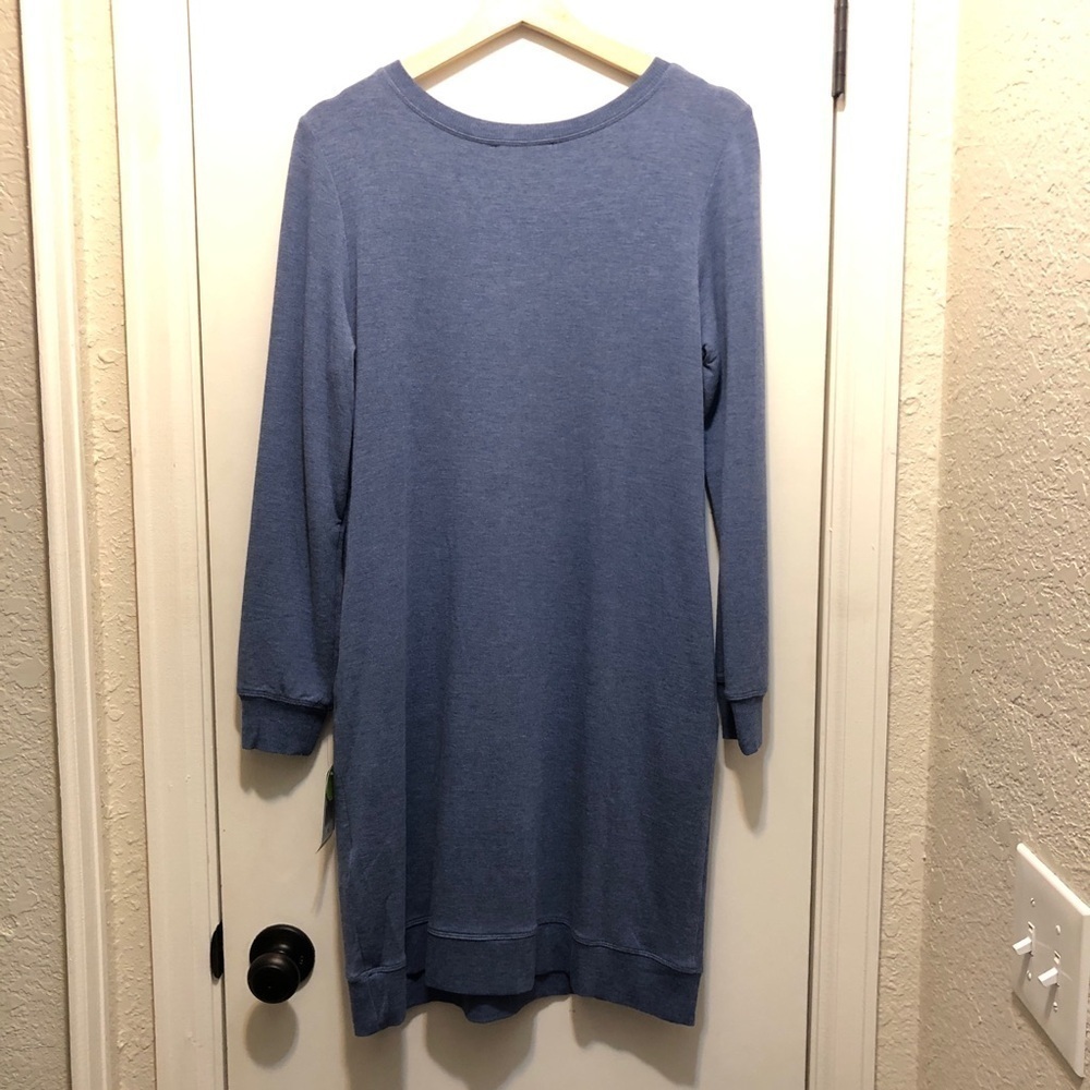Beaded Bee Soft Blue Sweater Dress Small - Picture 7 of 10